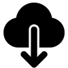 Download icon black